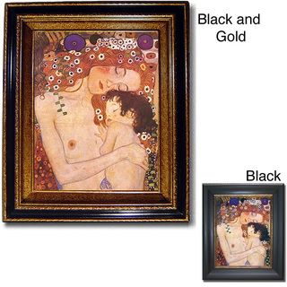 The Three Ages of Woman by Klimt Framed Canvas Art