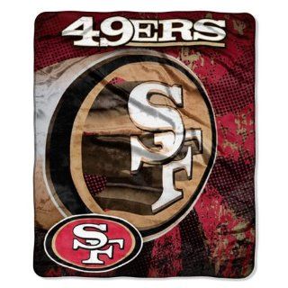 NFL San Francisco 49ers GRUNGE 50x60 Micro Raschel Throw