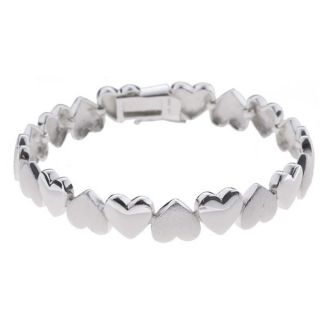 Mondevio Sterling Silver Heart Links Bracelet Today $39.49 4.1 (36
