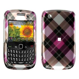 BlackBerry Curve 8530 Checkerboard Design Crystal Case
