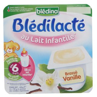 BLEDINA   Blédilacté Brassé Vanille   58 ml de lait infantile