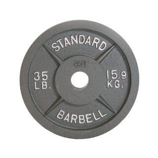 CAP Barbell 35 lb Gray Olympic Weight Plate Sports