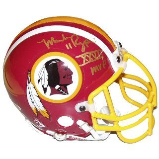 Mark Rypien Redskins Signed Mini Helmet w/SB MVP Sports