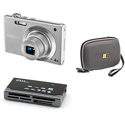 Samsung TL105 12.2MP Silver Digital Camera Bundle (Refurbished