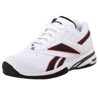 Mens The Pump Net Pro Tennis Shoe,White/Black/RBK Red,10 M Shoes