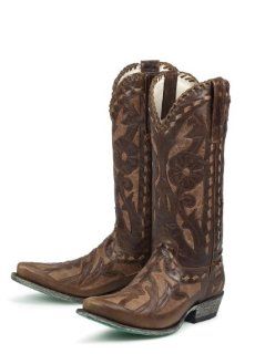 Lane Boots Poison in Distressed Brown Cowgirl Boots Shoes