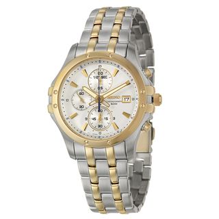 Seiko Mens Le Grand Sport Yellow Goldplated Chronograph Watch
