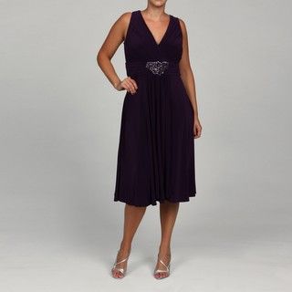 Jessica Howard Womens Plus Embellished Dress