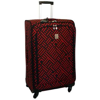 Jenni Chan Black and Red 28 inch Wheeled Upright Luggage Today $94.99