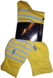 Mens Polo by Ralph Lauren 2 Pack of Socks Yellow and