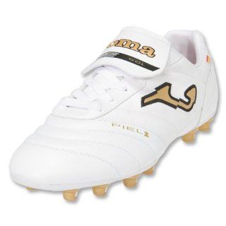 Joma Gol Soccer Shoes (White/Metallic Gold/Black) Shoes