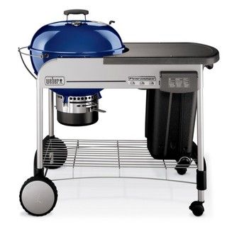 Weber 22.5 inch Performer Dark Blue Touch and Go Ignition Charcoal