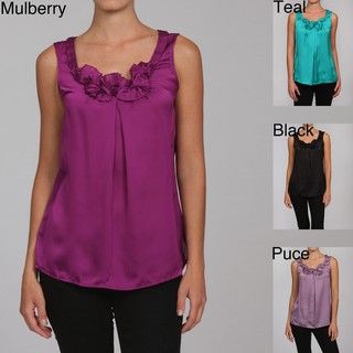Violet & Claire Womens Missy Sleeveless Blouse