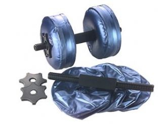Aquabells Travel Water Filled Exercise Dumbbells   1 pair