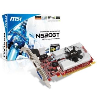 MSI GeForce GT 520 1Go DDR3   Achat / Vente CABLE   CONNECTIQUE MSI