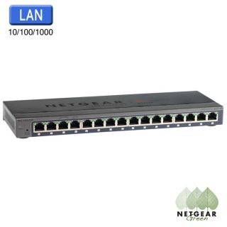 Switch 16 ports Ethernet 10/100/1000 Mbps RJ 45   Technologie QOS