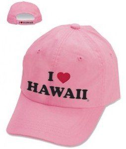 Hawaiian Hat I Love Hawaii Pink Clothing