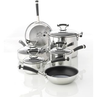 Circulon Contempo Stainless Steel Nonstick 10 piece Cookware Set See