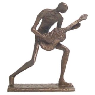 Cast Bronze Crouching Guitar Player Sculpture Today $49.99 5.0 (1