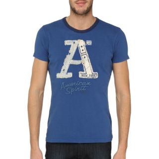 AMERICAN SPIRIT T Shirt Team Homme Bleu Bleu   Achat / Vente T SHIRT