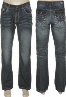 JEANS 5 Pocket Straight Leg 101 Jeans [ST 101], Mid Blue, 40 Clothing