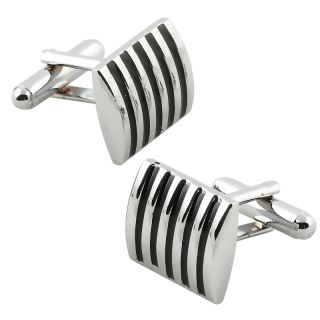 Black/ Silver Square Cufflink Today $5.97 4.2 (5 reviews)