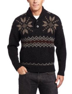 Pendleton Mens Fair Isle Shawl Collar Sweater Clothing