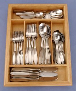 Magnum 53 piece Stainless Steel Flatware Set with Caddy