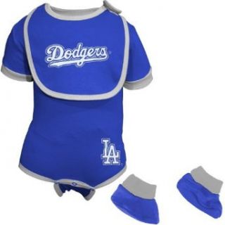 MLB L.A. Dodgers Infant Bib & Booties Set (24 Months