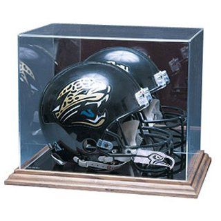 Helmet Display Case Wood Base   CAS SEA NFL 102 EL