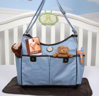 SOHO Soft Blue Diaper bag with changing pad station Baby