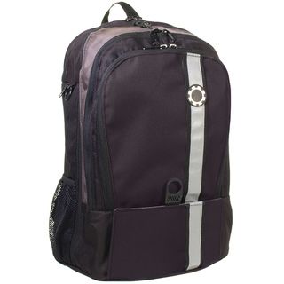 DadGear Backpack Black Retro Stripe Diaper Bag