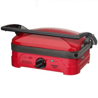 Waring Pro WGG500RQ Red Electric Indoor Grill and Griddle