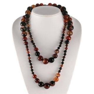 Maddy Emerson Honey Agate Bead Necklace