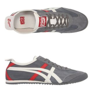 ONITSUKA TIGER Baskets Mexico 66 DX NYL Gris, blanc et rouge   Achat