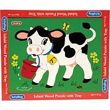 Wooden Cow Puzzle Toys & Games