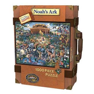 Collectors Edition 1,000 pc Noahs Ark Suitcase Puzzle Today $23.49