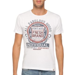 FRESH BRAND T Shirt Homme Blanc Blanc   Achat / Vente T SHIRT FRESH