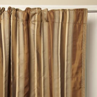 Silk Satin Ribb 52 inch Martin Stripe Curtain Panel (India