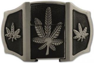 in 1 Pot Leaf Flip Top Lighter Belt Buckle #58 #95 #105 Clothing