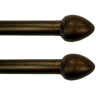 Cassidy West 66 to 120 inch Rubbed Bronze Double Curtain Rod Set