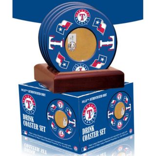 Steiner Sports Texas Rangers Coasters w/ Game Field Dirt (Set of 4