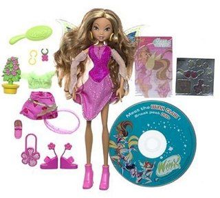 Flora Doll with Extra Outfit, Shoes, Bracelet and Trading Card by Toys