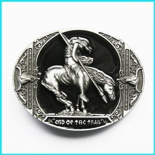 New Vintage Horse END of the Trail Belt Buckle Wt 113bk