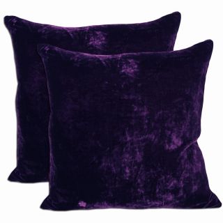 Purple Microsuede Throw Pillows (Set of 2)