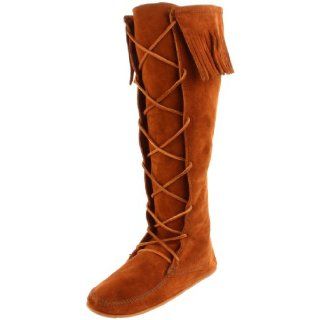 Minnetonka Womens 1429 Front Lace Knee High Boot