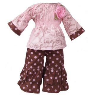 Ann Loren Toile and Polka Dots American Girl Doll Outfit