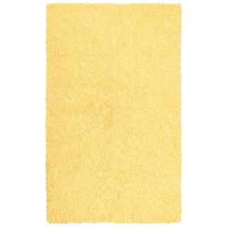 Hand woven Yellow Chenille Shag Rug (26 x 42)