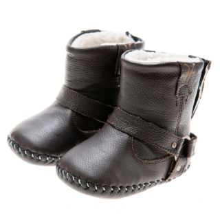 Little Blue Lamb Handmade Brown Natural Leather Walking Boots Today $