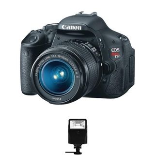 Canon EOS Rebel T3i DSLR Camera/ 18 55MM IS Lens/ Digital Flash Bundle